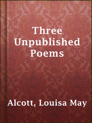 cover image of Three Unpublished Poems